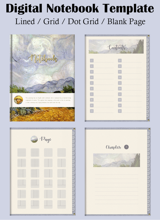 Harnessing the Therapeutic Power of Van Gogh’s Wheat Field with Cypresses to Design an Advanced Note-Taking System