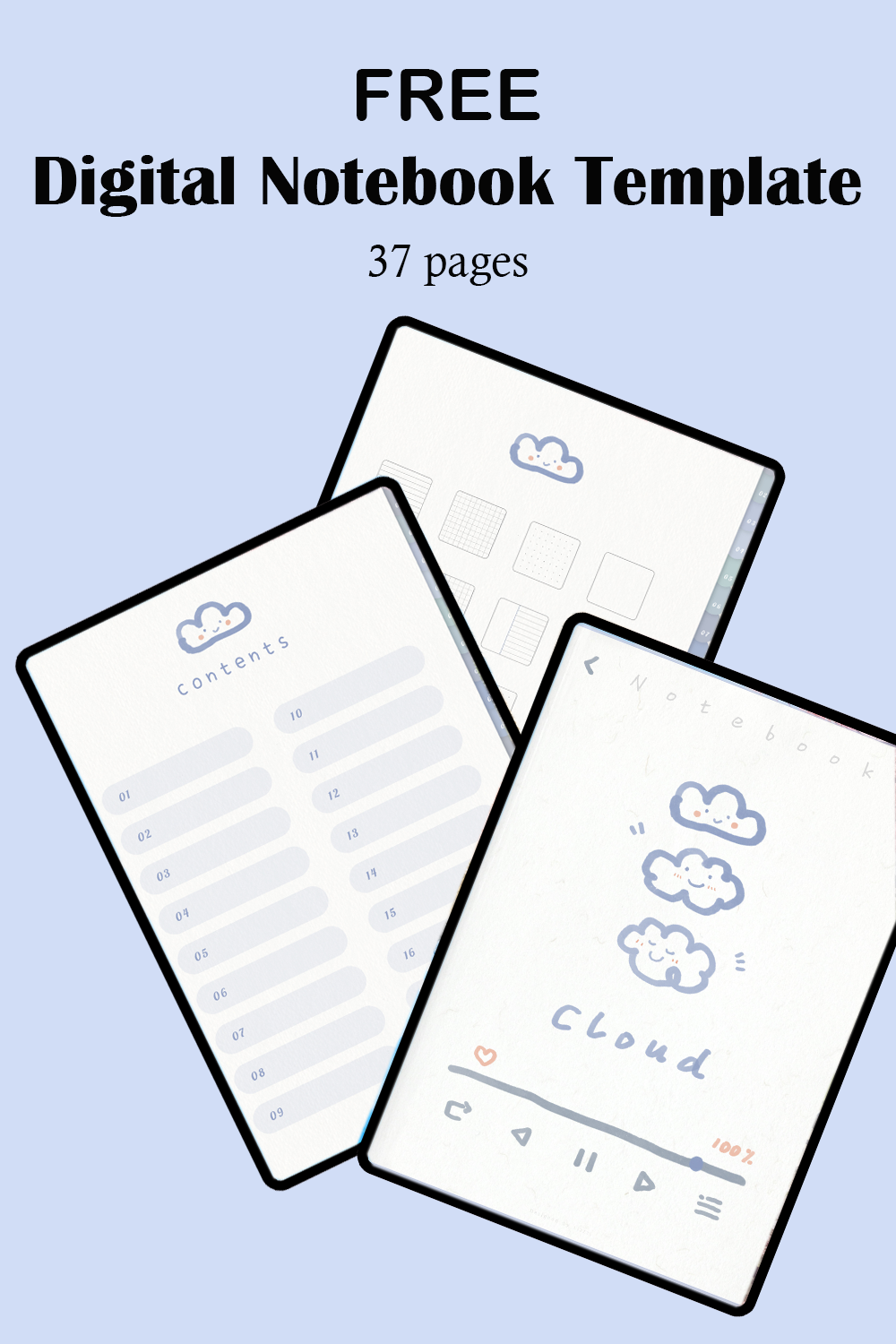 Nature Digital Notebook Template