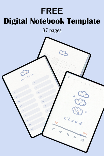 Nature Digital Notebook Template