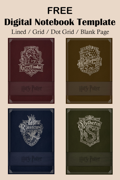 Harry Potter Digital Notebook Template