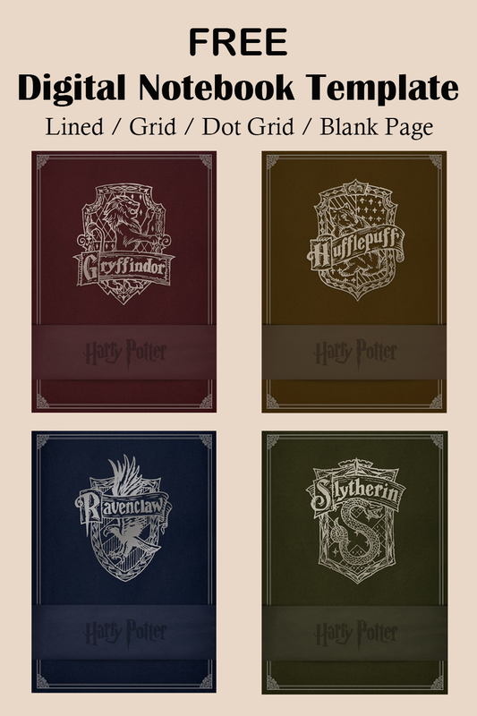 Harry Potter Digital Notebook Template