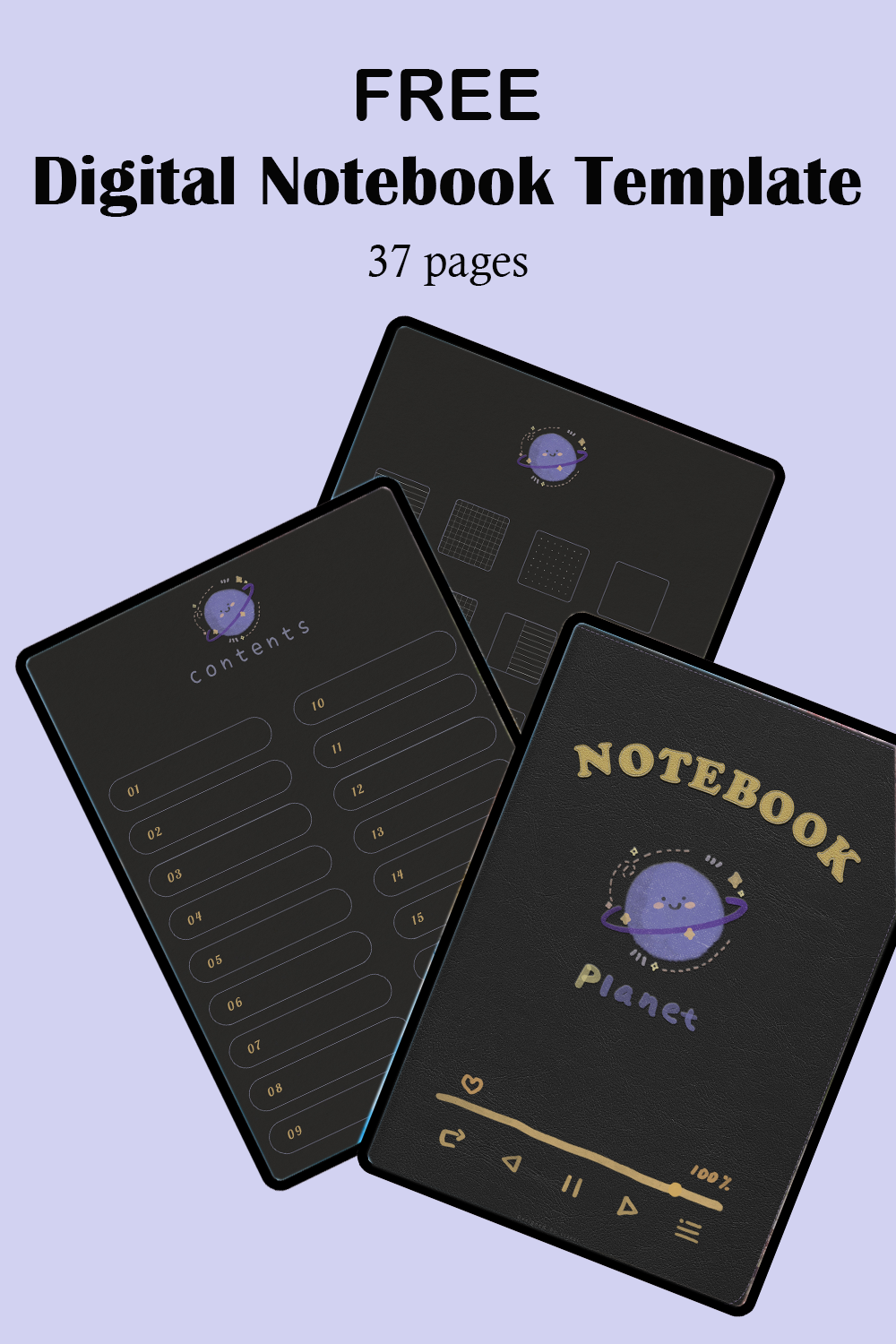 Nature Digital Notebook Template