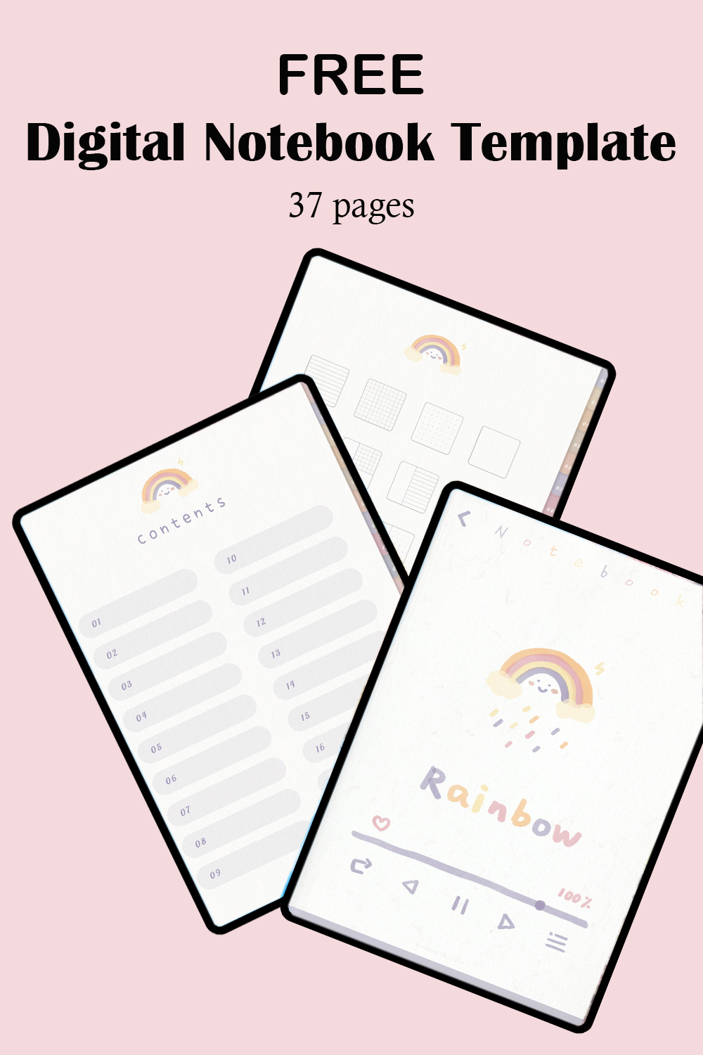 Nature Digital Notebook Template