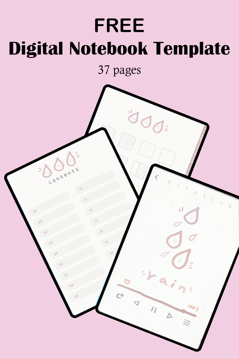 Nature Digital Notebook Template