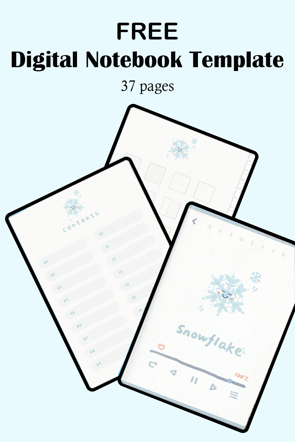 Nature Digital Notebook Template