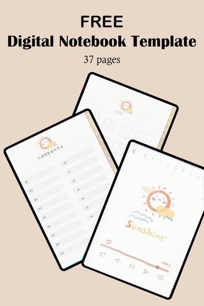 Nature Digital Notebook Template